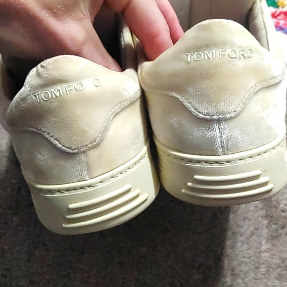 *SOLD.* Tom Ford Velvet Russel Low Sneakers - Picture 6 of 10